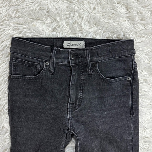 Madewell Women’s Petite 9" Mid-Rise Skinny Jeans in Black Sea Size 24 Small - Picture 6 of 11